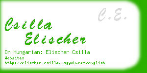 csilla elischer business card